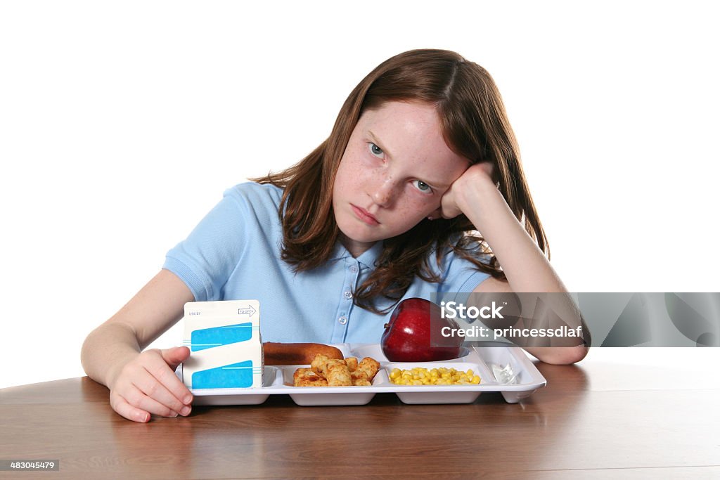 Langweilig Mittagessen - Lizenzfrei Schulessen Stock-Foto