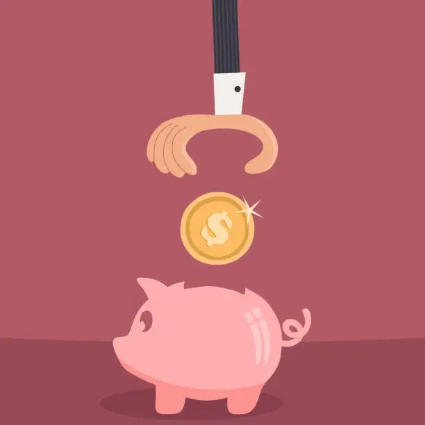 Vector illustration of Savings