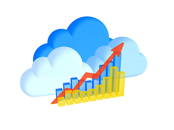 Data Cloud Concept. Business Graphic. stock photo