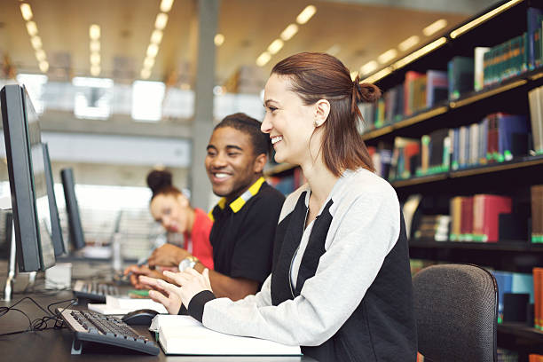 Library Student Computer 770+ Library Computer Lab Stock Photos, Pictures & Royalty-Free Images ...