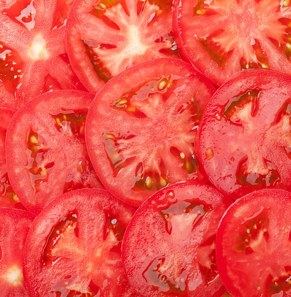 istock Fresh garden tomato sliced 483050060