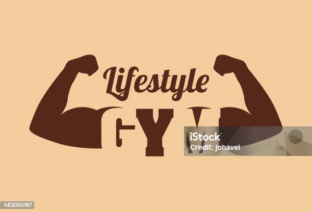 Fitness Design Stock Illustration - Download Image Now - Active Lifestyle, Activity, Adult