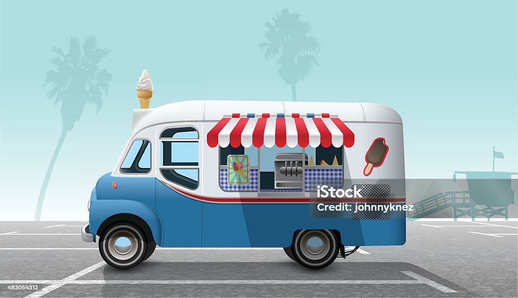 Ice cream truck Ice Cream Stand stock vector