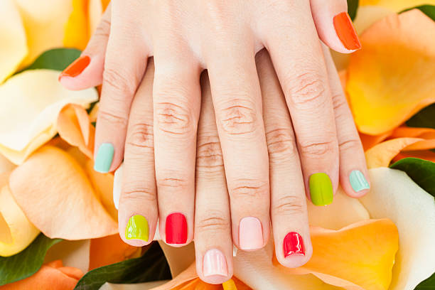 istock Female Hand On Flower 483056250