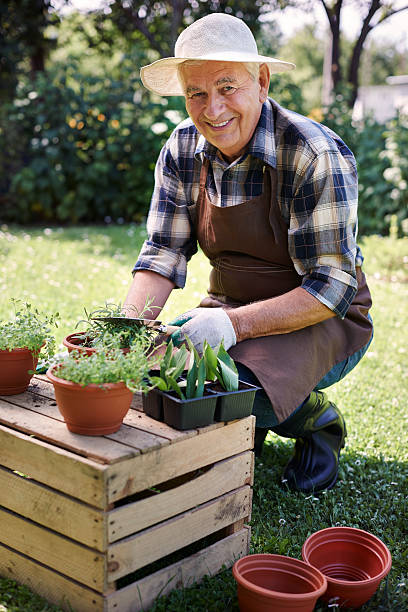 istock Proud of my new flowers 483056426