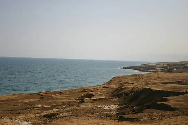 The hauntingly desolate landscape of The Dead Sea, and the hot Judea desert.