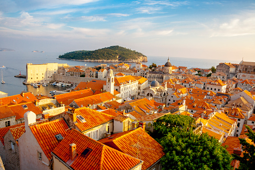 Orange roof tiles from Dubrovnik Old Town
