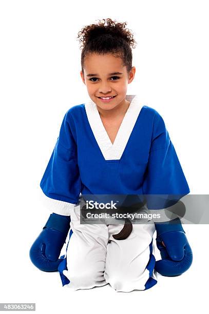 I Am The Next In Practice Stock Photo - Download Image Now - 2015, Black Belt, Boxing Glove