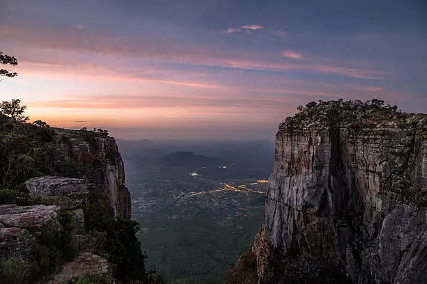 Tundavala Gap (in Portuguese, Fenda da Tundavala) is a viewpoint in the rim of the great escarpment called Serra da Leba. It is located some 18 km from the city of Lubango, in Huíla province, Angola.