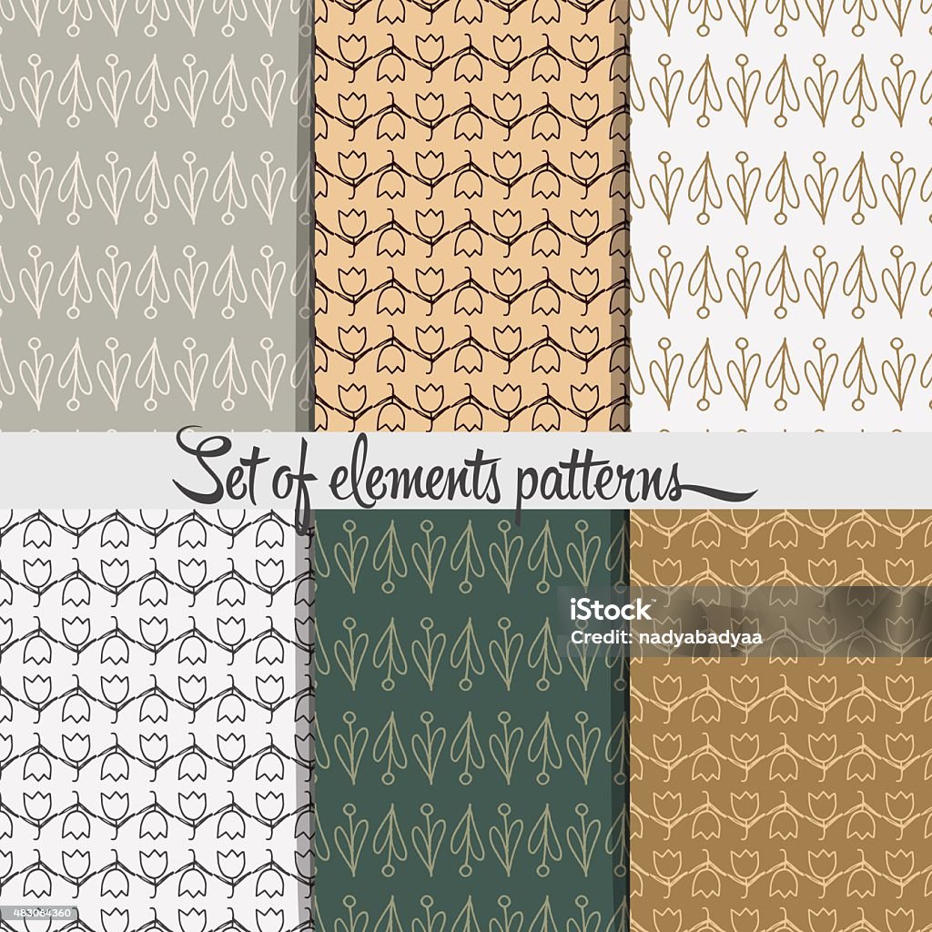 Elements Pattern Stock Illustration - Download Image Now - 2015, Botany ...
