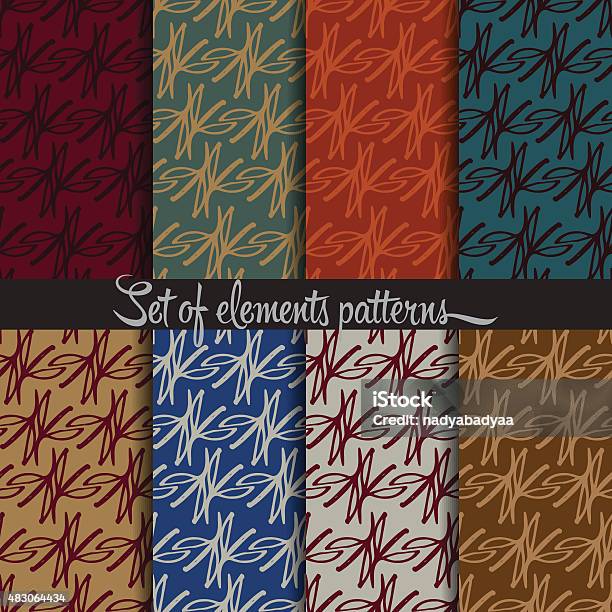 Elements Pattern Stock Illustration - Download Image Now - 2015, Botany ...