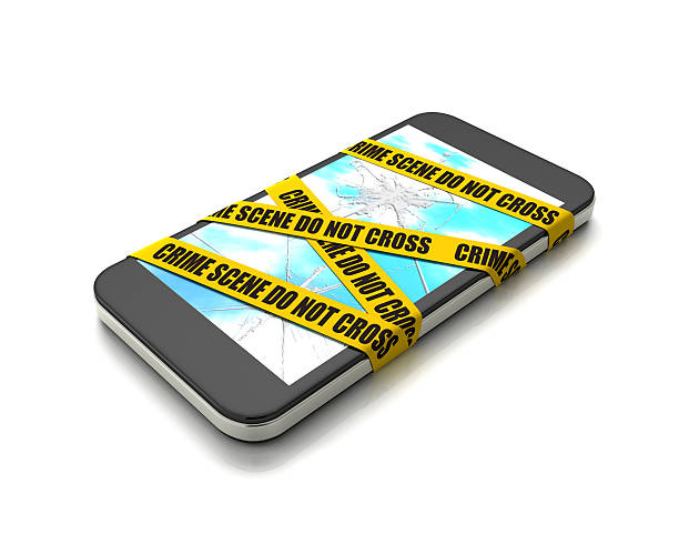 Crime scene "Smartphone Edition" stock photo