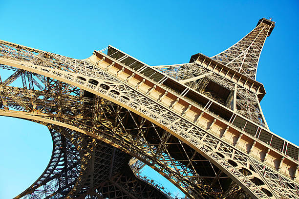istock Wide angle view of the Eiffel Tower 483068622