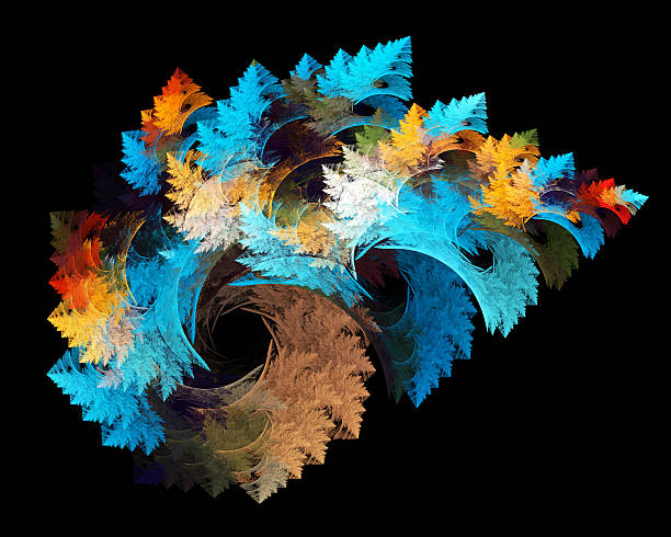 istock Abstract fractal design. Strange coloured forest. 483071860