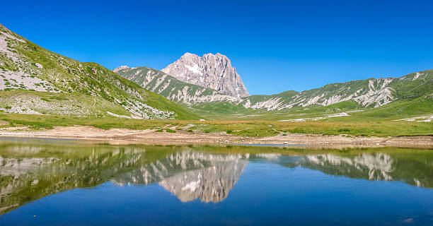 istock Gran Sasso mountain summit at Campo Imperatore plateau, Abruzzo, Italy 483074894