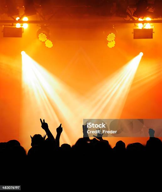 Multidão De Concerto - Fotografias de stock e mais imagens de Audiência - Audiência, Música rock, Adolescente