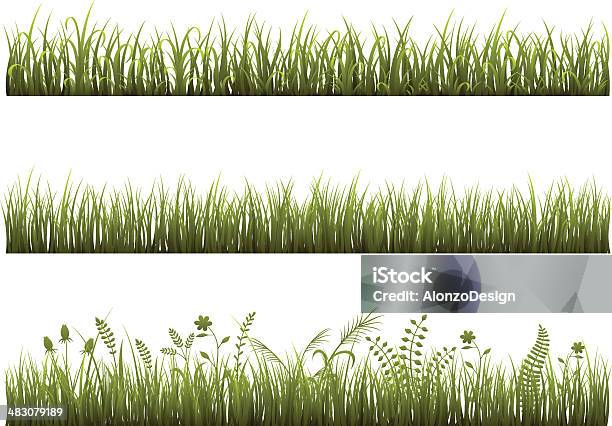 Erba Verde - Immagini vettoriali stock e altre immagini di Filo d'erba - Filo d'erba, Scontornabile, Clip art