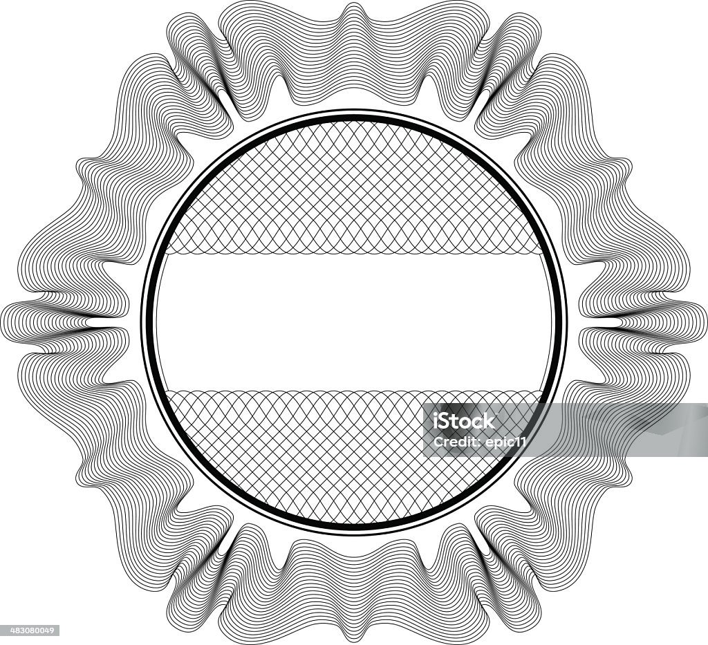 Vector Guilloche Rosette Round Vector Guilloche Element for Certificate, Money Design Arts Culture and Entertainment stock vector