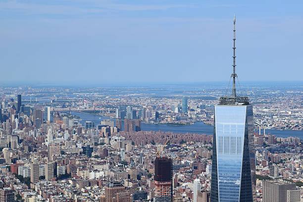 один всемирный торговый центр - 1wtc стоковые фото и изображения