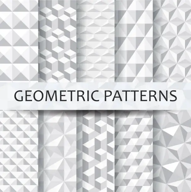 Vector illustration of Patterns set