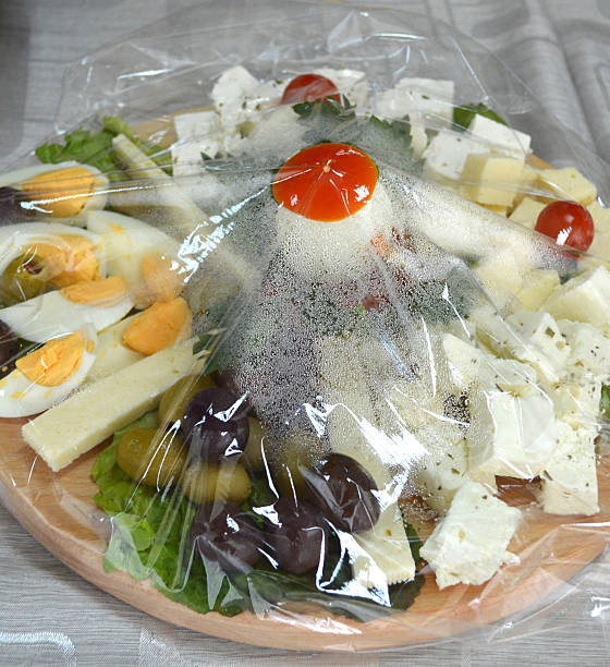 istock Well decorated food, canapes, cold,cuts, buffet 483089056