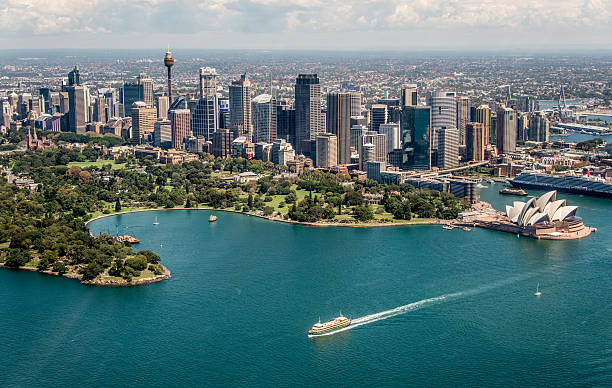 niesamowite sydney, australia - sydney australia sydney harbor bridge opera house sydney opera house zdjęcia i obrazy z banku zdjęć