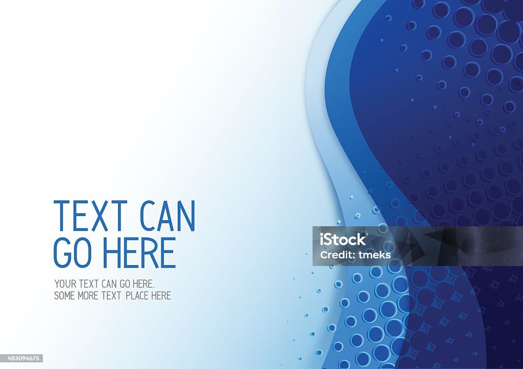 Blau abstrakt Hintergrund mit Textfreiraum - Lizenzfrei Blauer Hintergrund Vektorgrafik