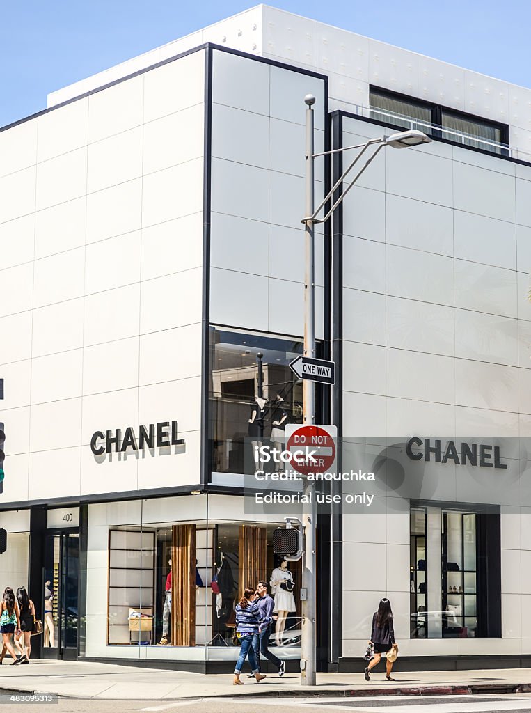 Magasin Chanel sur Rodeo Drive, à Beverly Hills, États-Unis - Photo de Affaires libre de droits