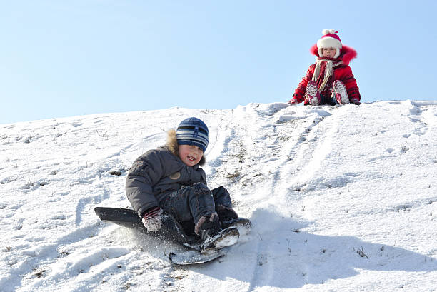 istock Children at the Winter Hill. 483096097
