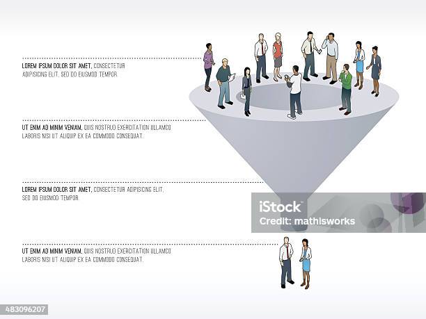 Vektorkonzept Für Das Vertriebsteam Stock Vektor Art und mehr Bilder von Trichter - Trichter, Informationsgrafik, Marketingtrichter
