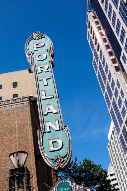 istock Portland Oregon Broadway Sign, 483096242
