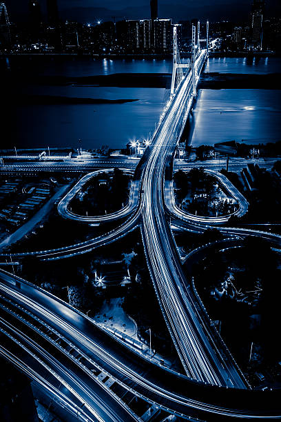 istock traffic on junction in city 483097047