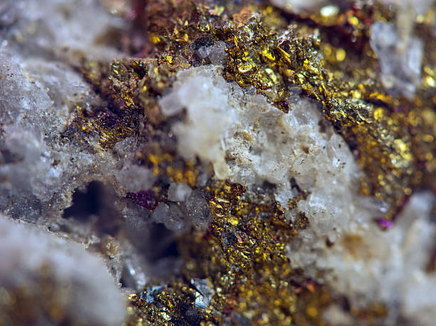 istock Magic of a stone, gold metal (big collection). Macro 483097765