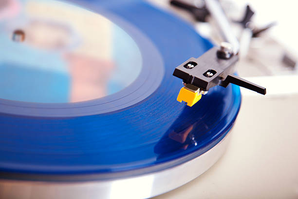 istock Analog Stereo Turntable Vinyl Blue Record Player Headshell Cartridge 483098968