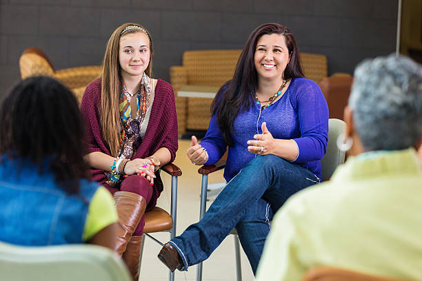 istock Mother talking about her daughter in parent meeting 483099651