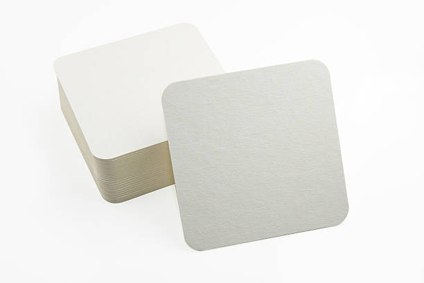 istock Set of new paper coasters 483100359