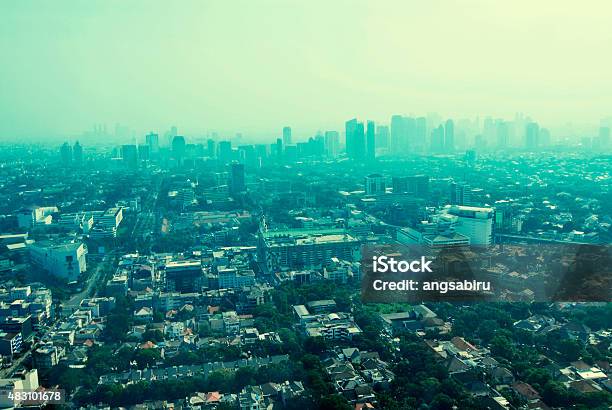 Aerial City View Stock Photo - Download Image Now - History, Jakarta, Photography