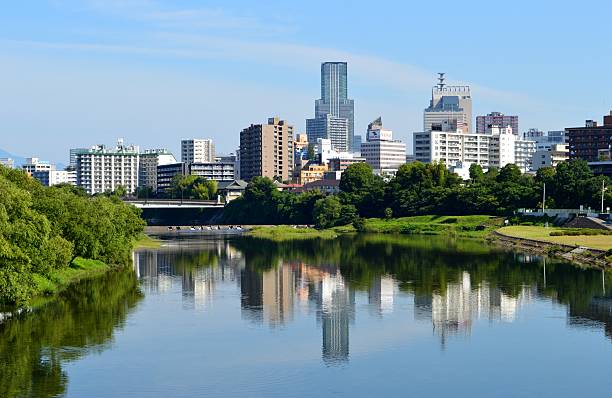 広瀬川と仙台市 - 仙台市 ストックフォトと画像