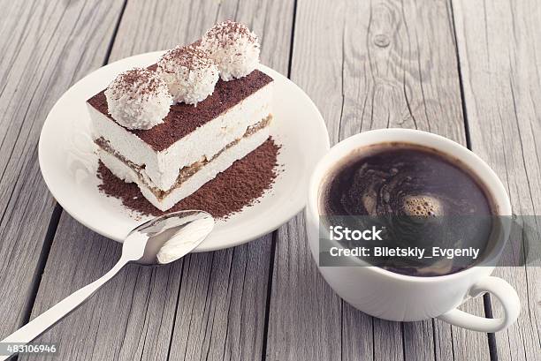 Coffee And Cake Stock Photo - Download Image Now - 2015, Aromatherapy, Bakery