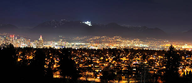 istock Panorama Night View of Vancouver 483107498