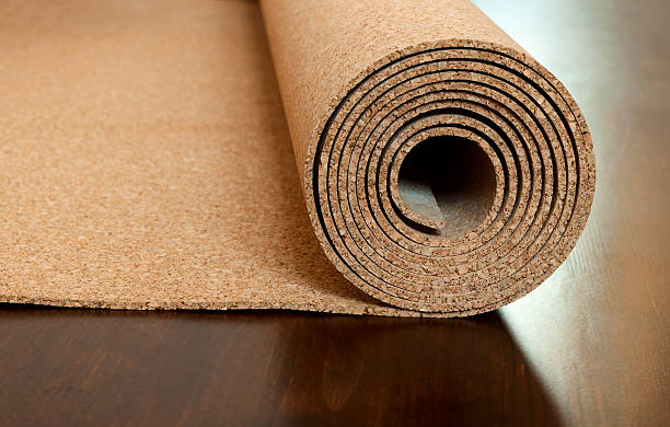 istock Roll of cork on a brown floor 483111648
