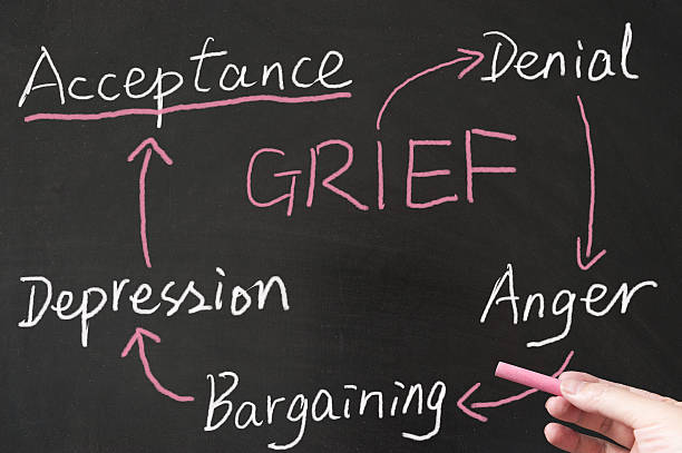 Grief cycle stock photo