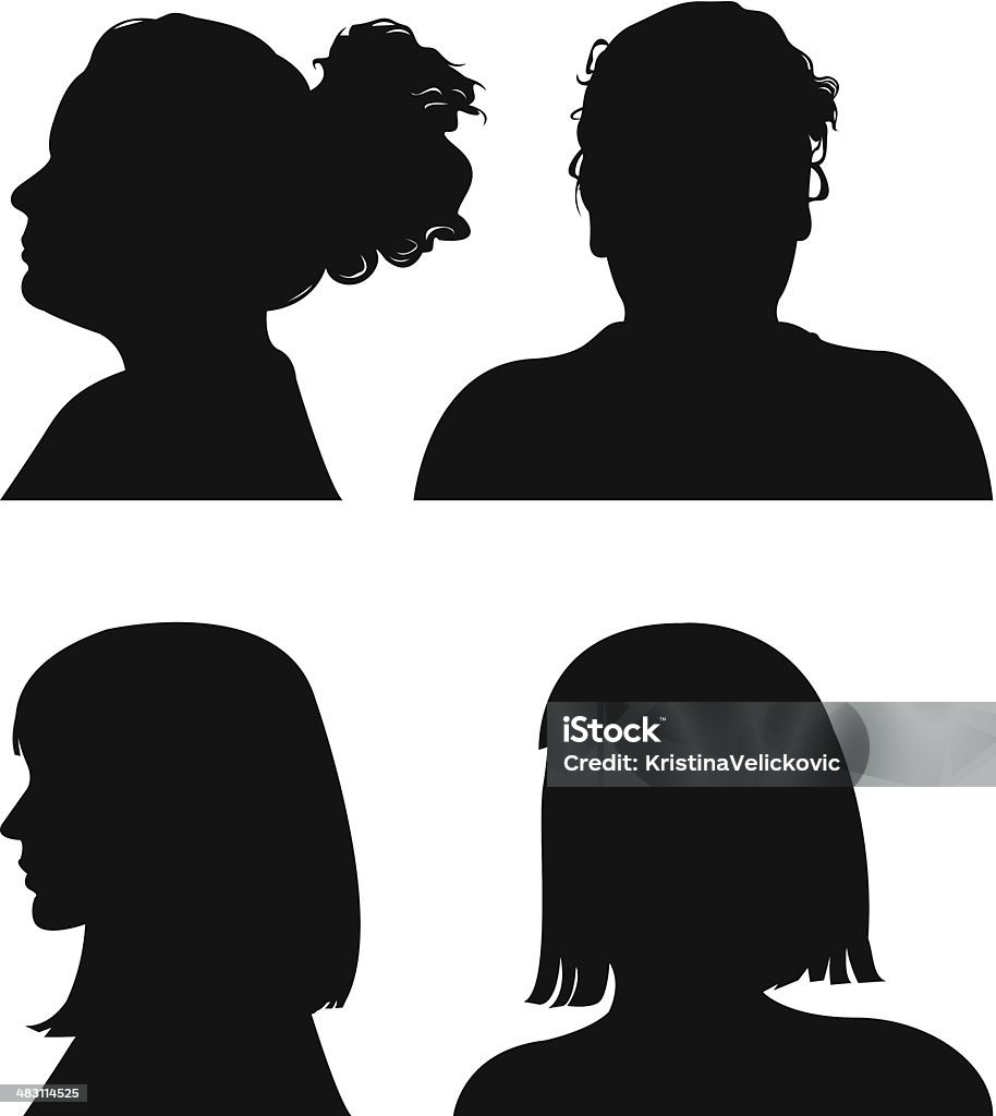 people icons vector file of people icons Women stock vector