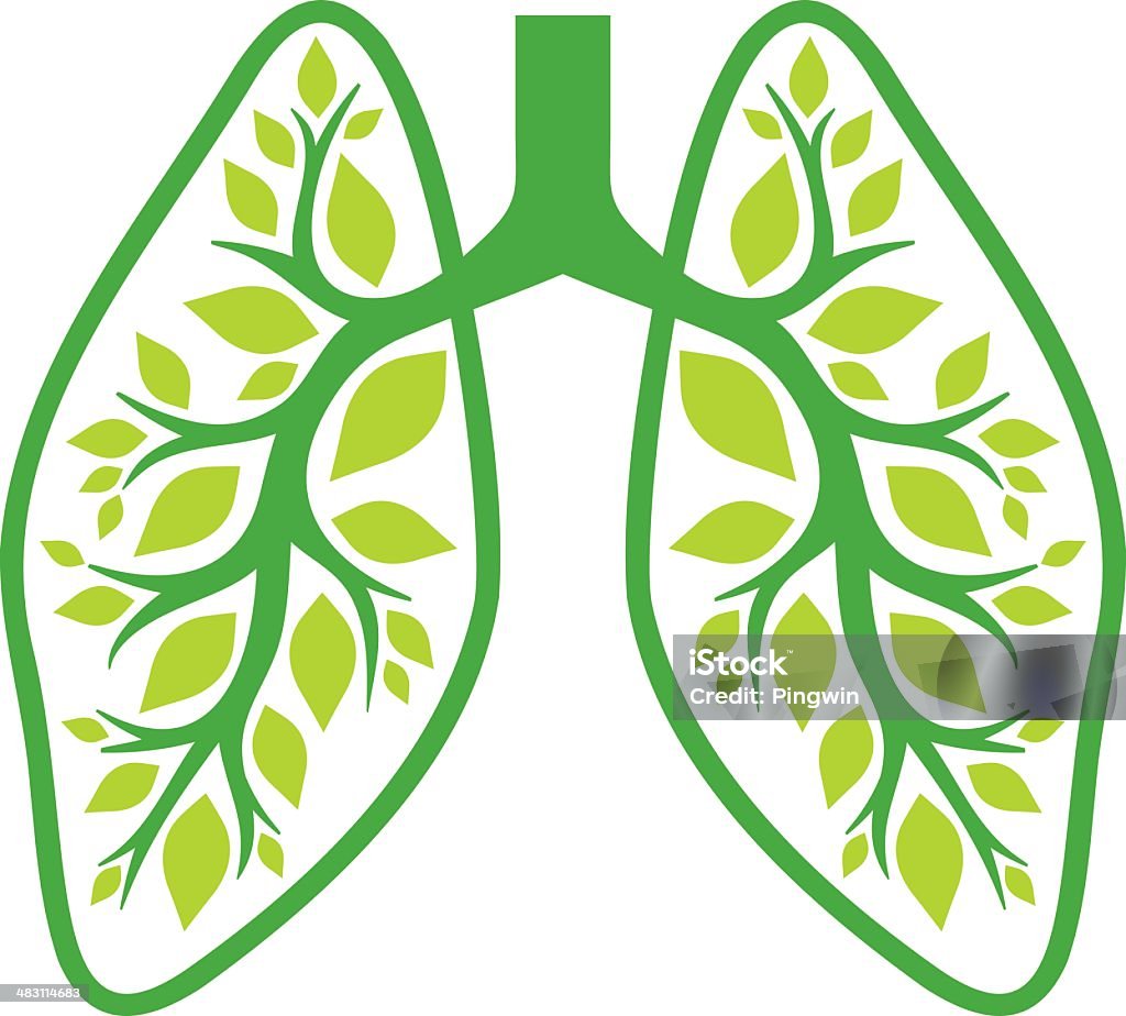 Natureza dos pulmões - Royalty-free Árvore arte vetorial