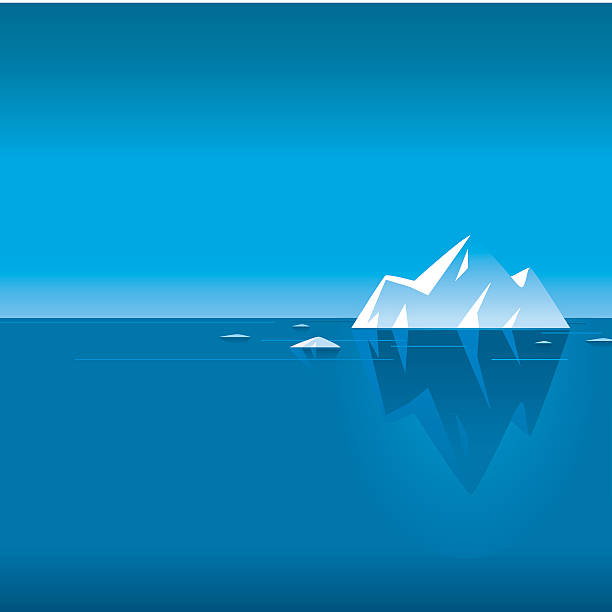 illustrazioni stock, clip art, cartoni animati e icone di tendenza di attenzione tutte le spese di spedizione. - iceberg ice mountain arctic