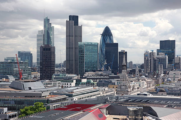 istock Famous financial hub in London , UK 483115899