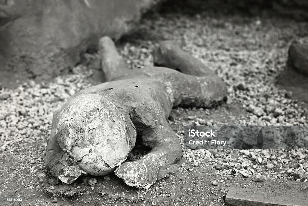 Pompeji.  Kind Opfer der Ausbruch eingeschätzt, was gebraucht wurde. - Lizenzfrei Verbrechensopfer Stock-Foto