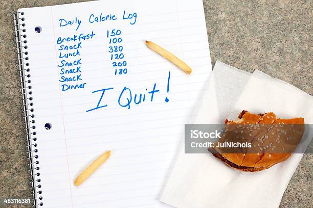 Ernährung Oder Ungesunde Ernährung Fehler Stockfoto und mehr Bilder von Abnehmen - Abnehmen, Zählen, Speisen und Getränke