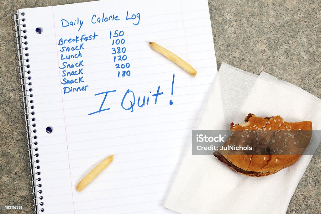 Dieta fracaso o comida no saludable - Foto de stock de Régimen alimenticio libre de derechos