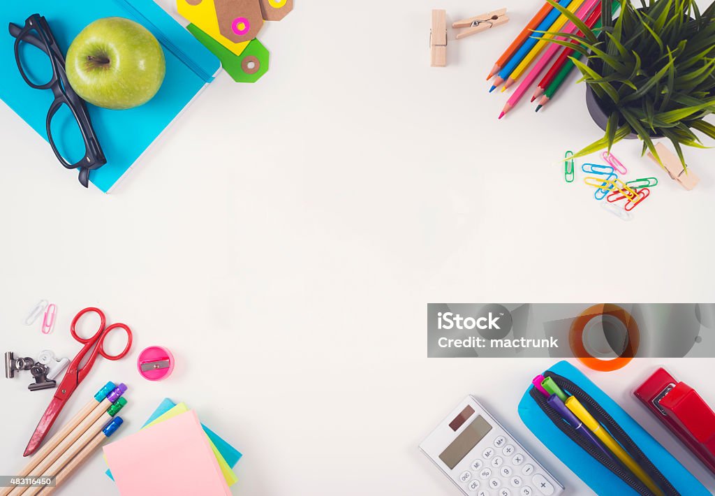 Back to school header Education hero header image with copy space 2015 Stock Photo